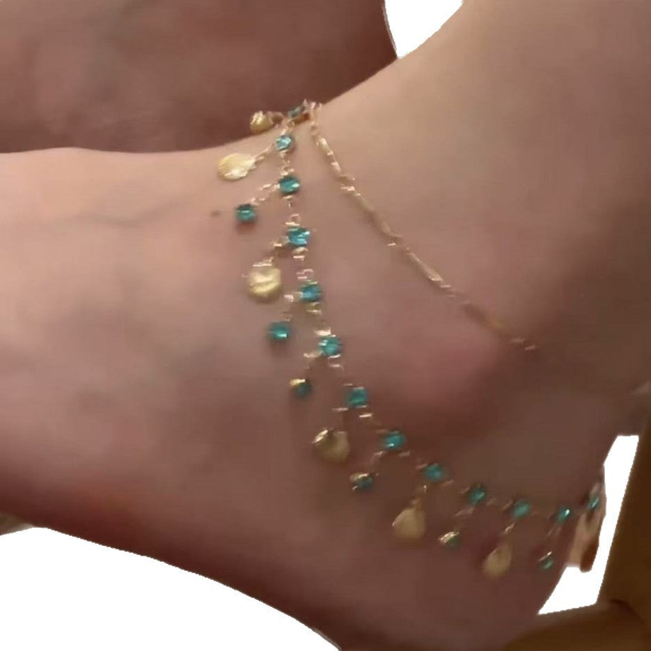 Halskette «Coquille» – Muschel-Anhänger mit Tassel