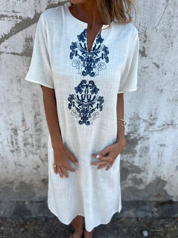 T-Shirt-Kleid «Casa» – locker mit Print
