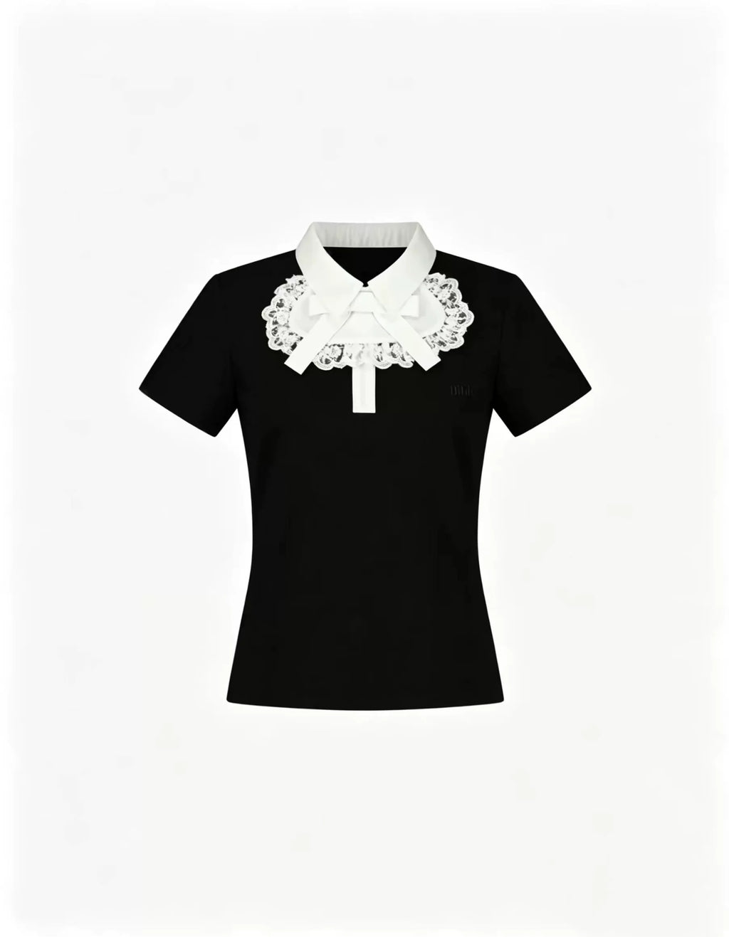 Lace-Kragen-Pullover