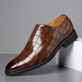 Freizeitschuhe Herren Leder Steinmuster