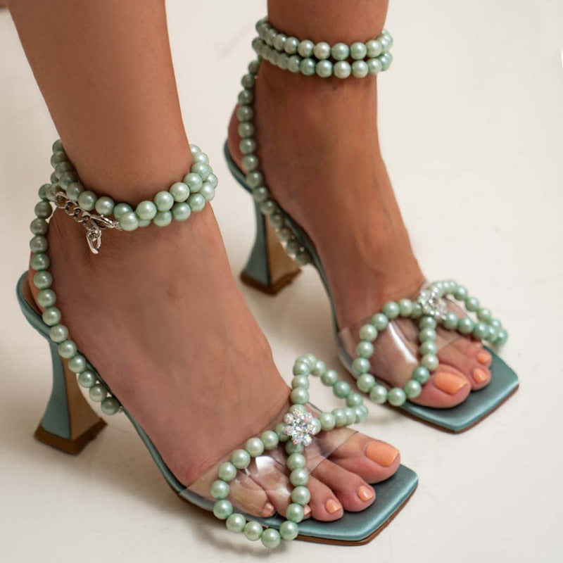 Schmale High Heel mit Schleifenband – Bild 5 | LuxeStyle