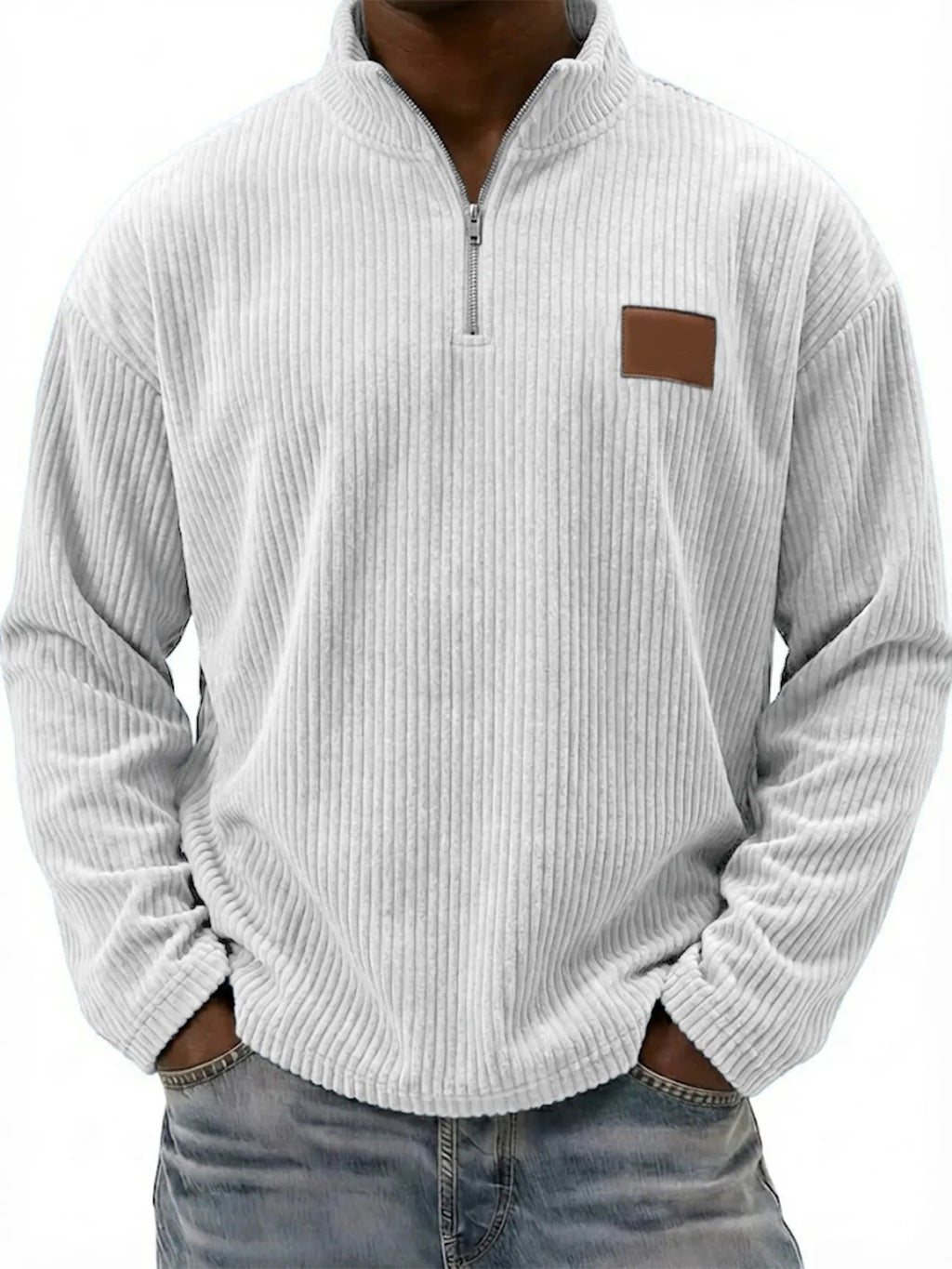 Retro-Cordonpullover mit Stehkragen – Bild 15 | LuxeStyle