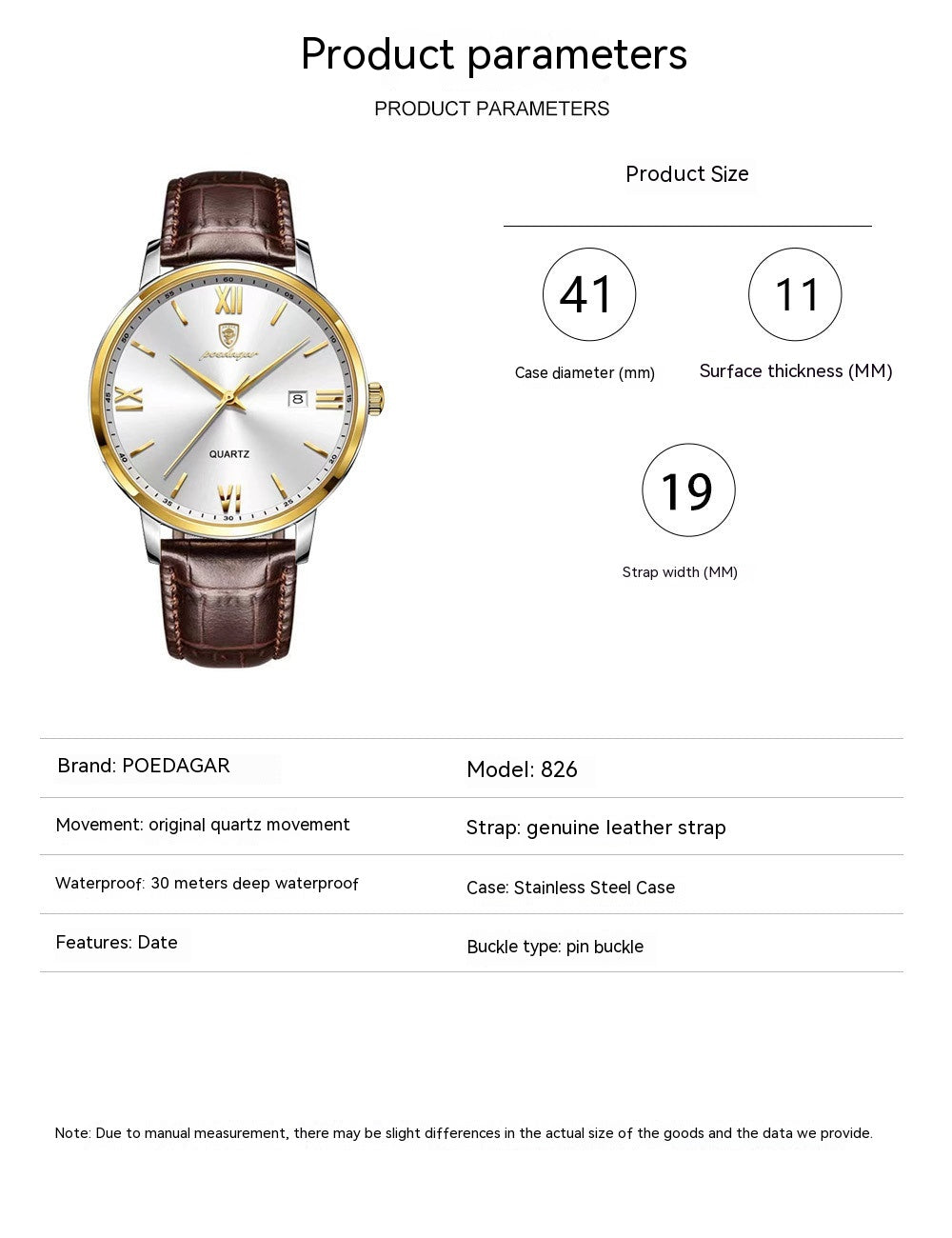 Wasserresistenter Quartz-Uhr – Bild 9 | LuxeStyle