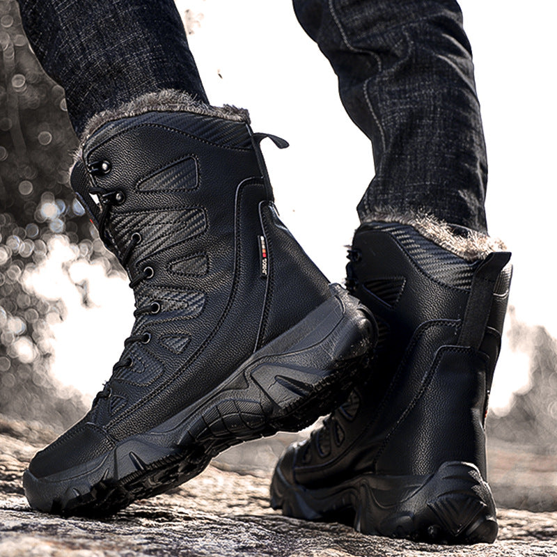 Gefütterte Winter-Boots mit Schnürung – Bild 3 | LuxeStyle