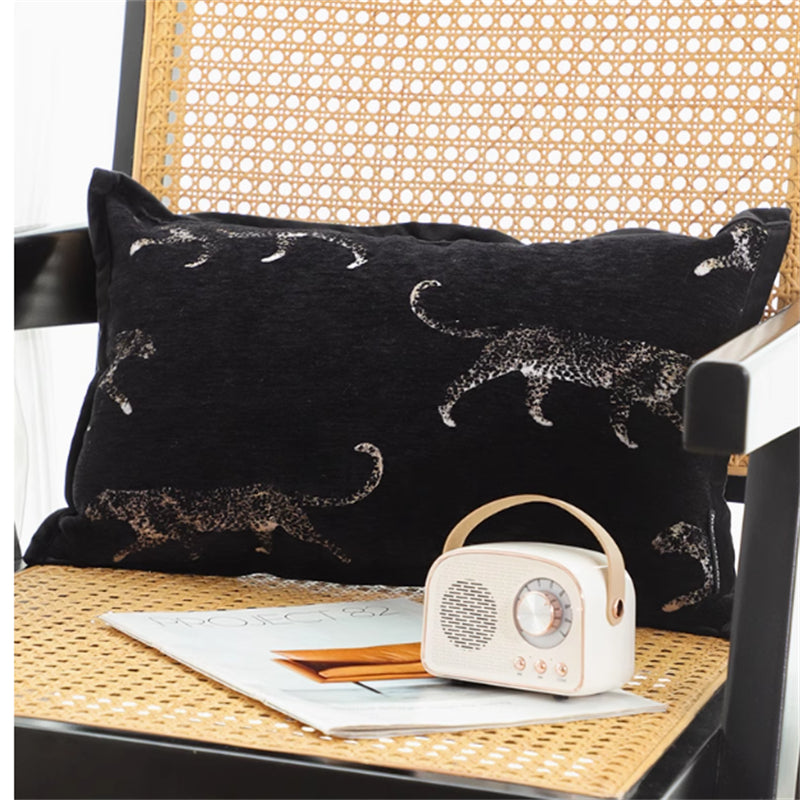 Leopard Kissen ohne Kern, quadratisch, schwarz-weiss – Bild 7 | LuxeStyle
