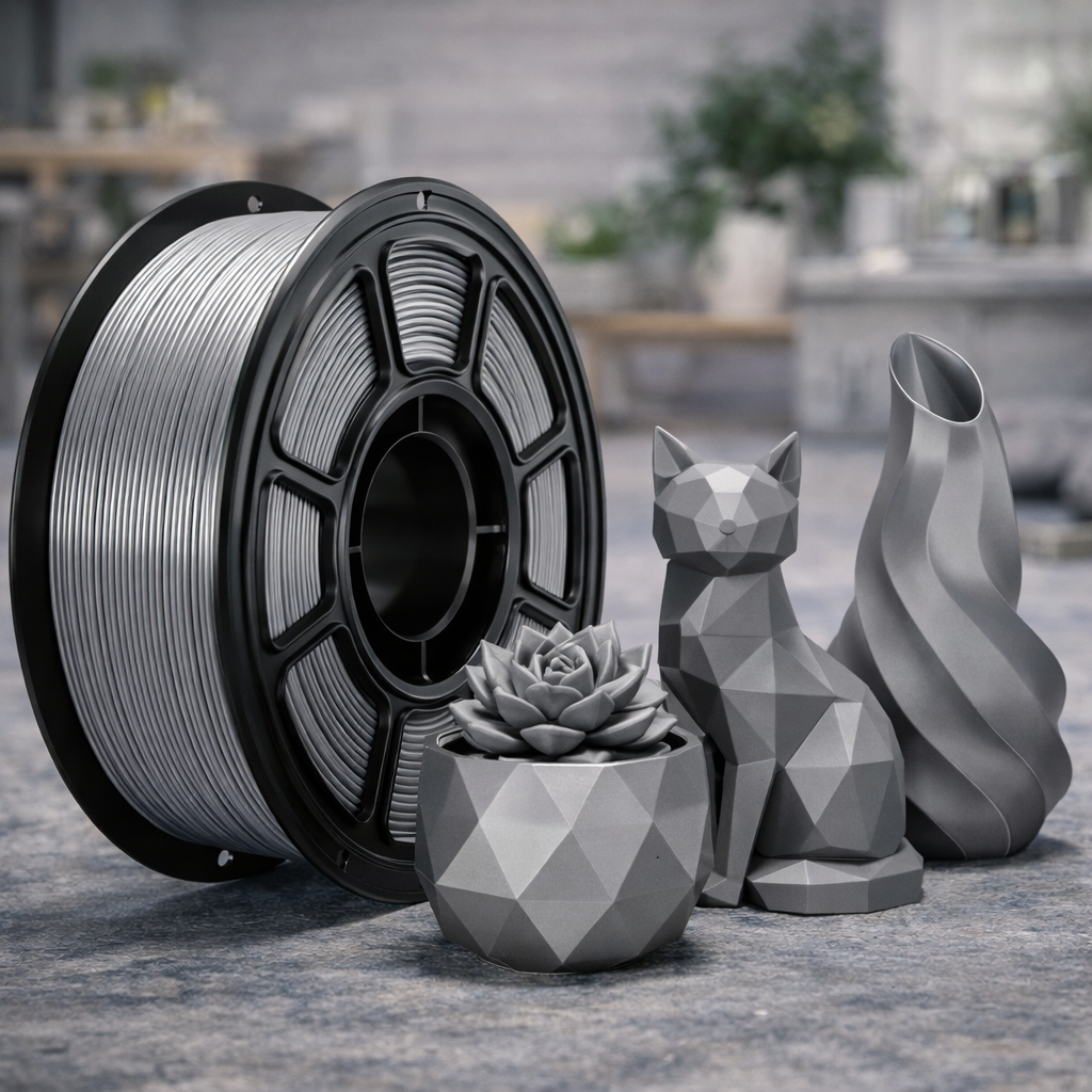 Seiden-PLA Filament 1.75mm, 1.1kg, Glanz-Finish
