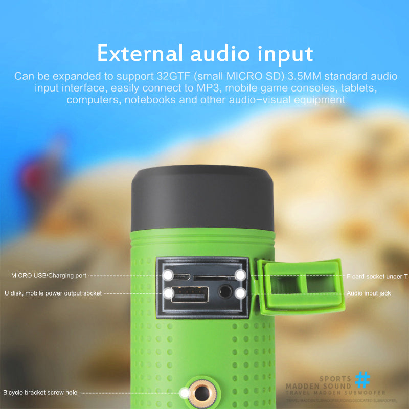 Kompakter Bluetooth-Lautsprecher für Outdoor-Aktivitäten