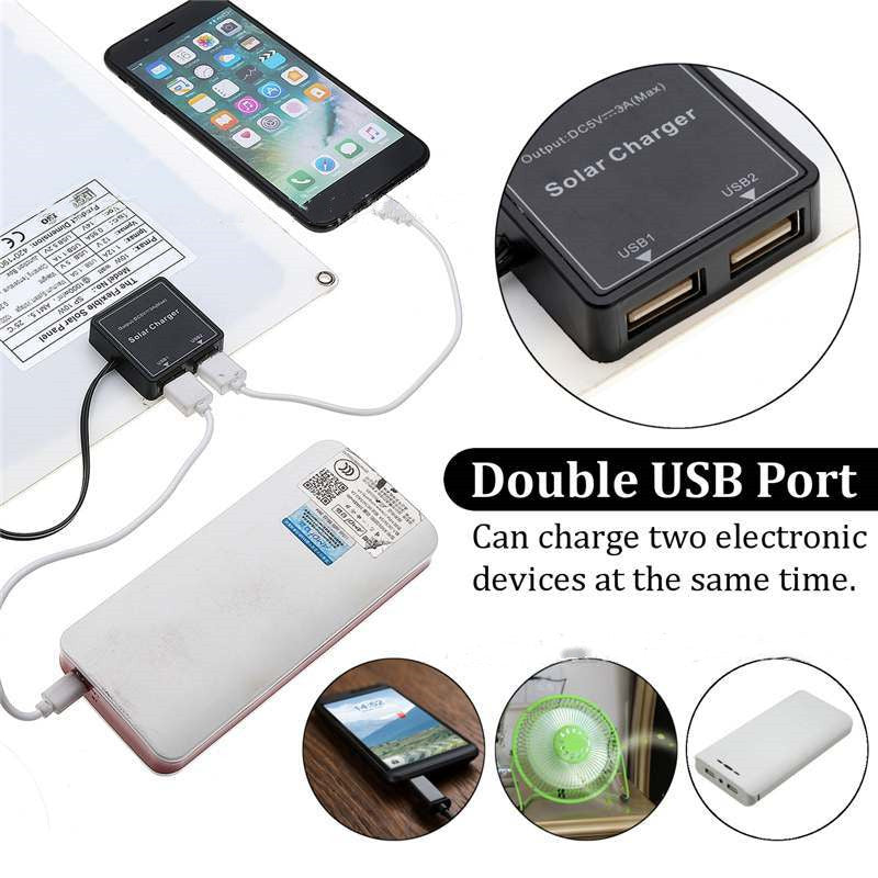 Solarpanel mit Dual-USB-Anschluss – Bild 6 | LuxeStyle