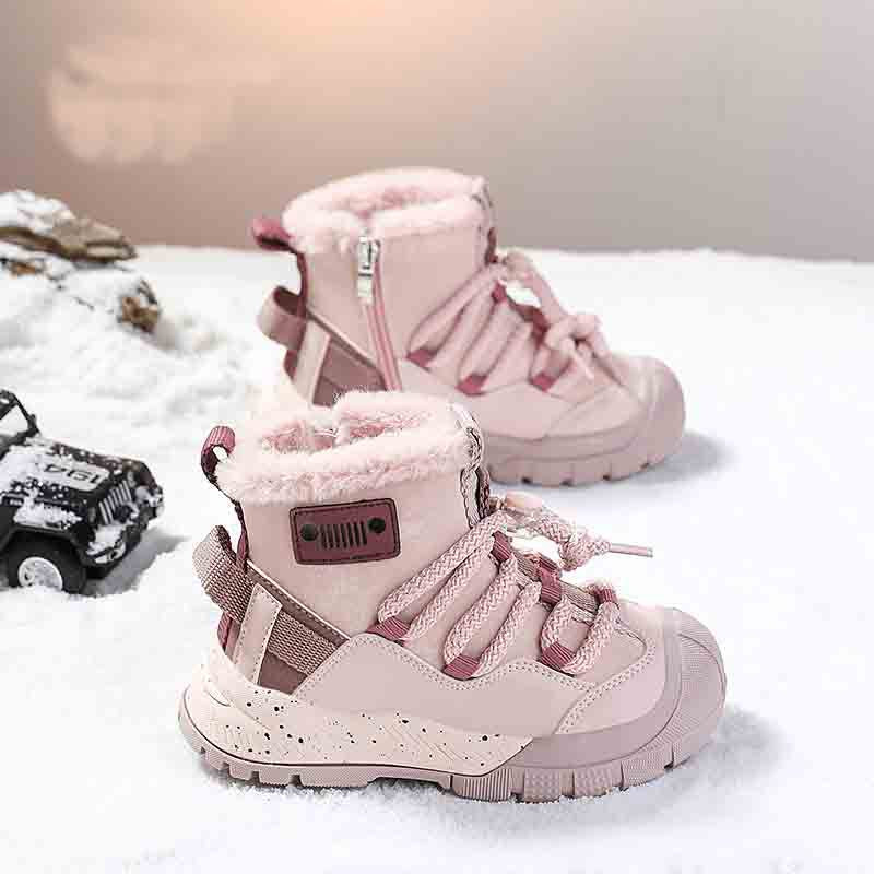 Wasserdichte Kinder-Sneaker mit Fleecefutter