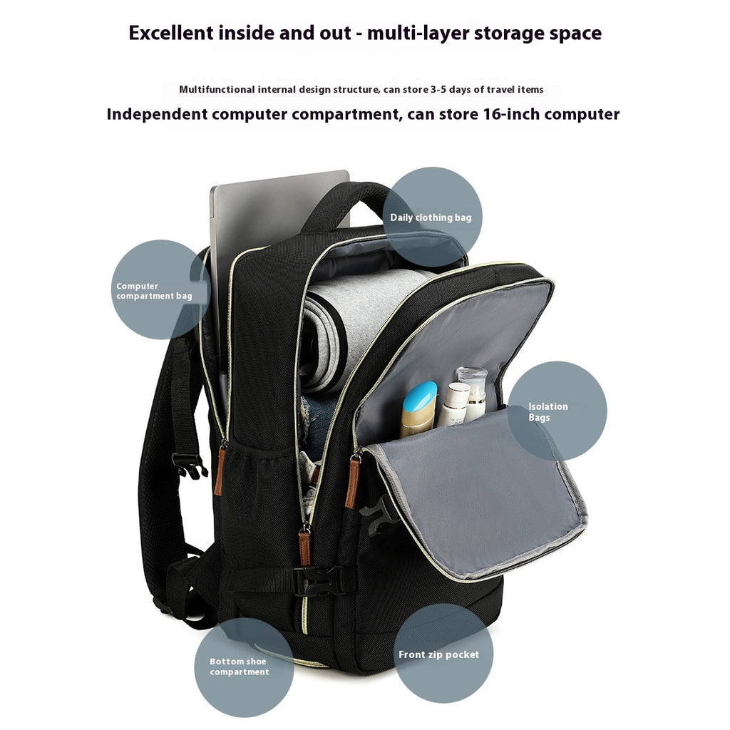 Leichter Reise-Rucksack (36-55L) – Bild 11 | LuxeStyle
