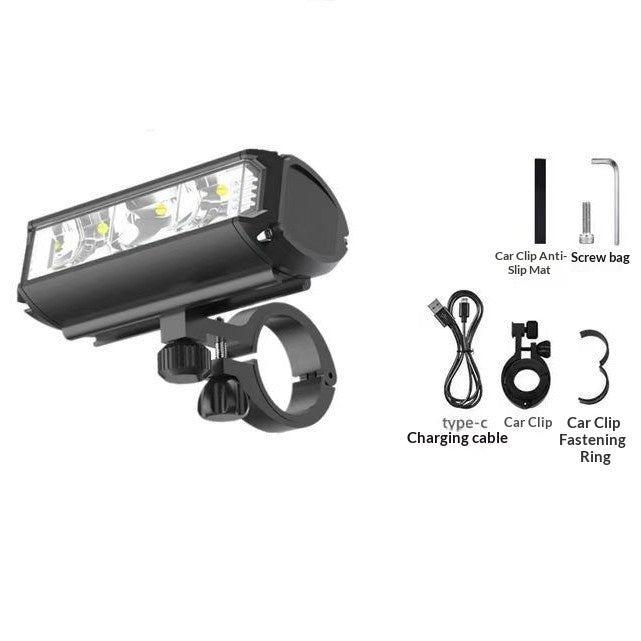 Aluminium Fahrradlicht mit USB-Aufladung