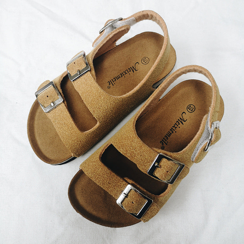 Kinder Sandalen mit Klettverschluss und Korksohle – Bild 6 | LuxeStyle
