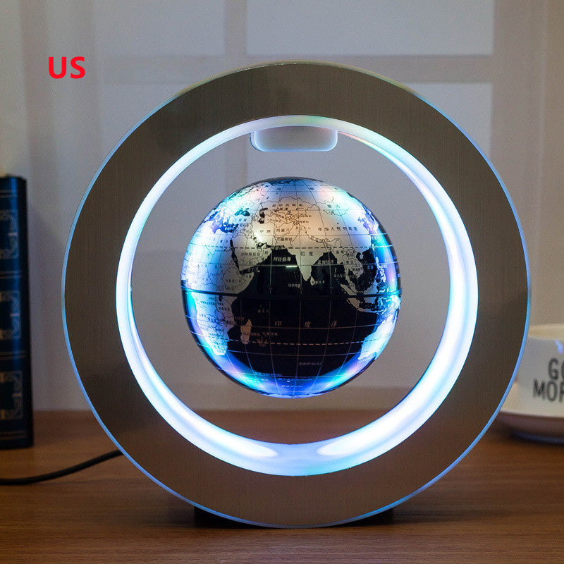 Schwebende LED-Weltkarte mit Magnetlevitation