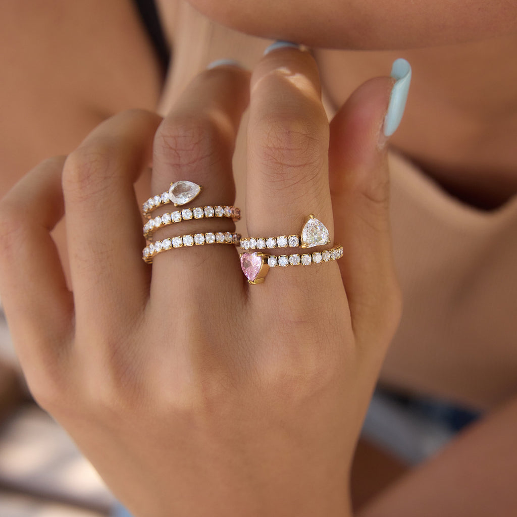 Edelstahl-Zirkonring "Snake" – Bild 2 | LuxeStyle