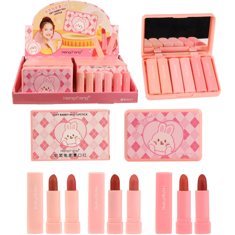6‑Farb‑Set Lippenstift Matte Mist – Bild 4 | LuxeStyle