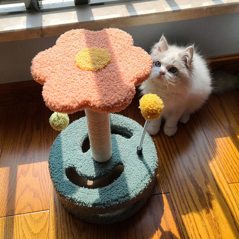Katzen-Kratzbaum mit Sisal und Plüsch