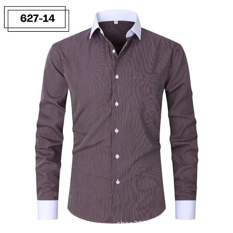 Gestreiftes Slim Fit Hemd für Herren – Bild 16 | LuxeStyle