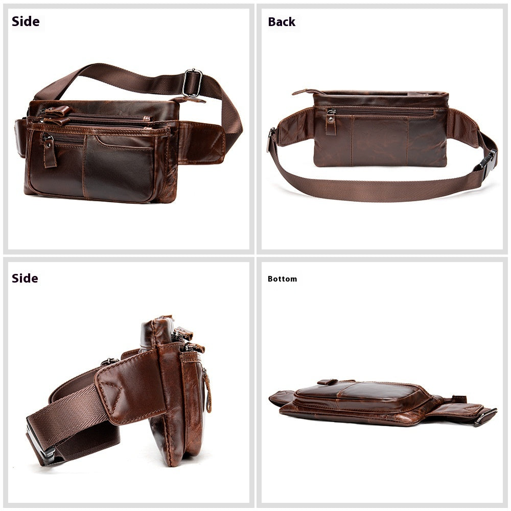 Kuhleder Crossbody Chest Bag Herren