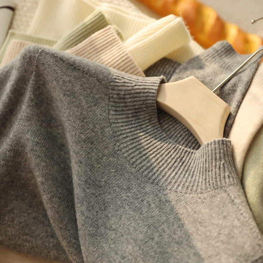 Vielseitiger Seamless Wollpullover aus Merinowolle
