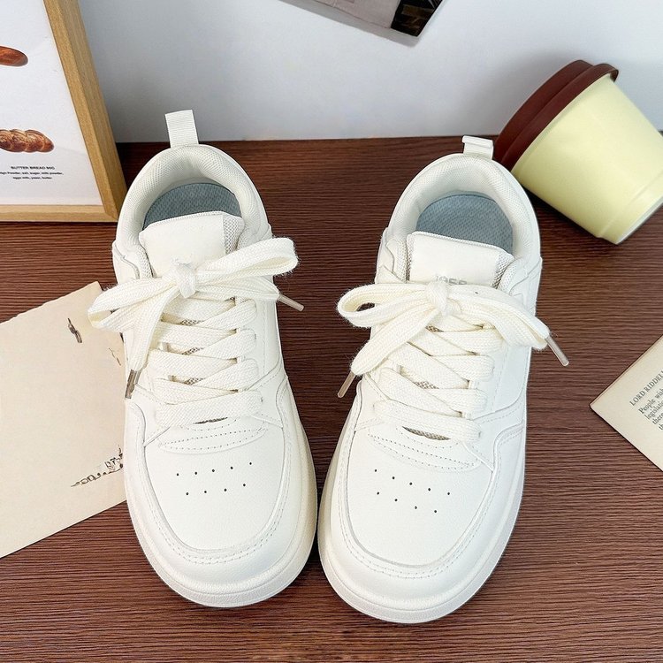 Weisse Plateau-Sneakers für Damen