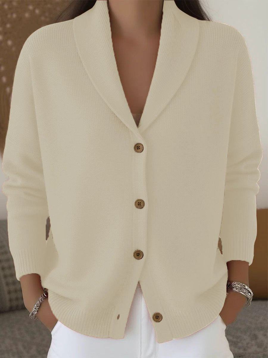 Strick-Cardigan mit Reverskragen – Ansicht 3