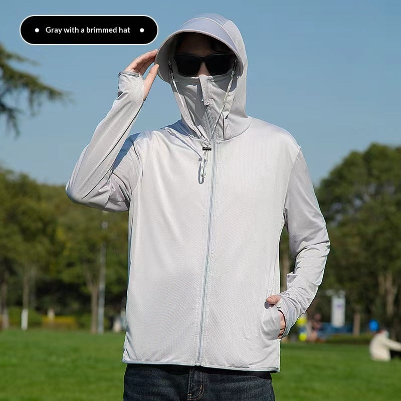 Ice Silk UV-Schutzjacke mit Kapuze für Herren