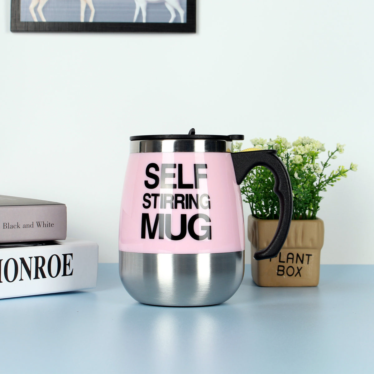 Selbstrührende Kaffeetasse aus Edelstahl – Bild 7 | LuxeStyle
