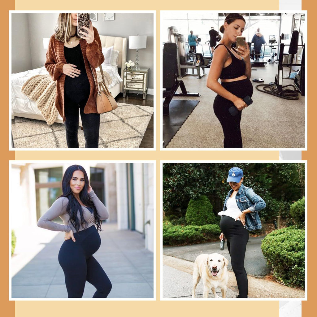 Gefütterte Leggings mit Bauchstütze
