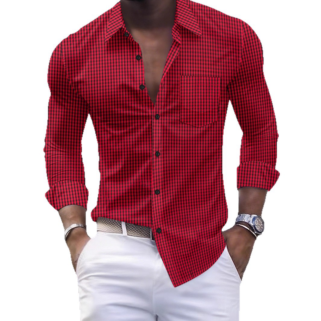 Herren Hemd Slim Fit Business Kariert – Bild 3 | LuxeStyle