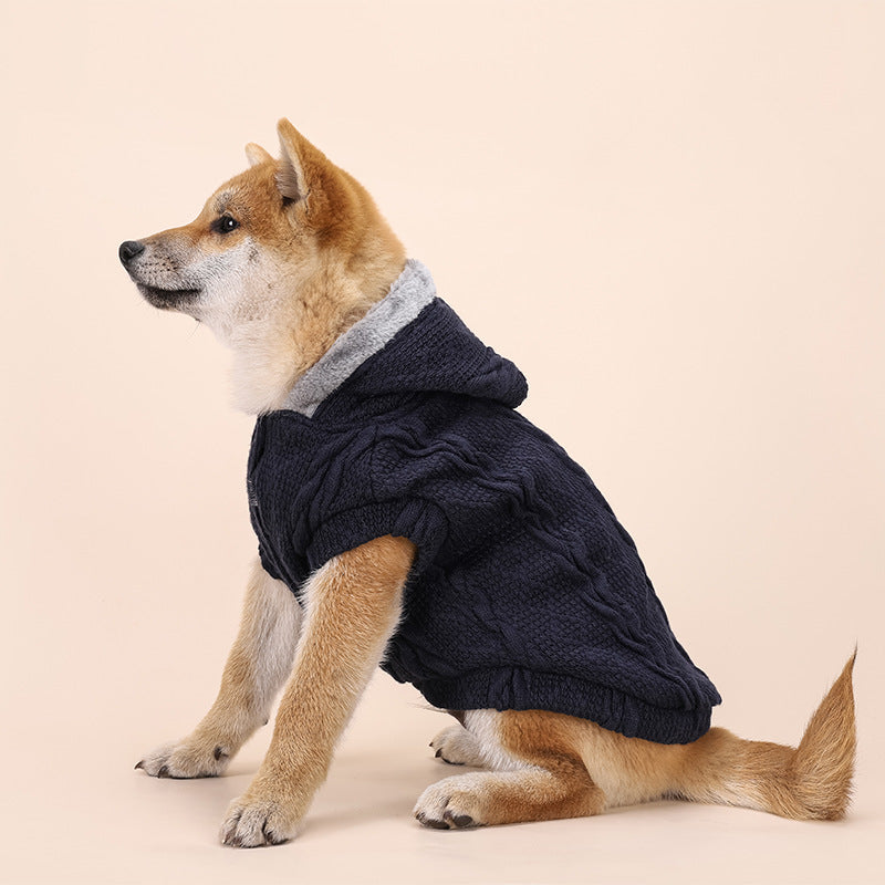 Hundetrikot aus Baumwolle – navy blau – Bild 6 | LuxeStyle