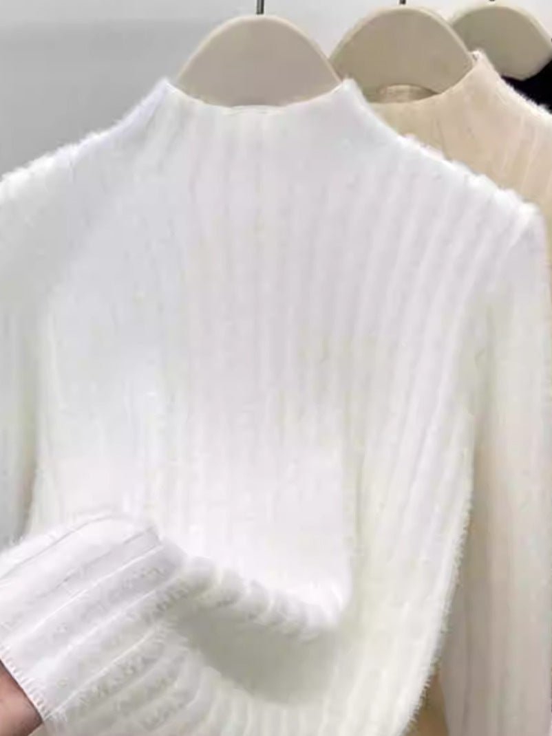 Mink-Woll-Stricktop