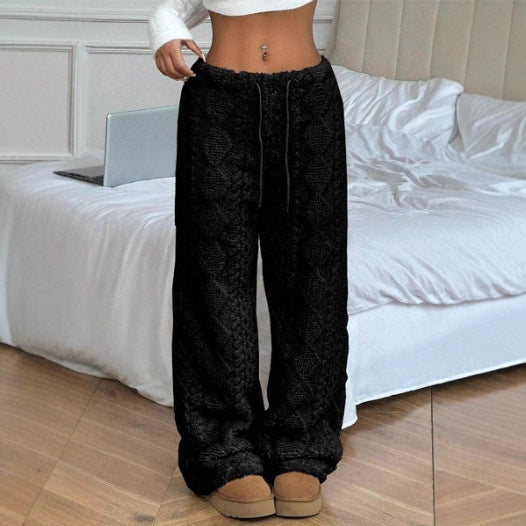 Warme Freizeithose mit Bindedetail