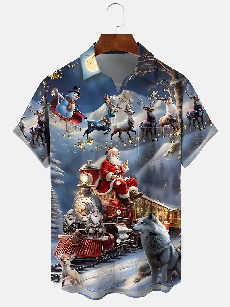 3D-Druck Weihnachts-Shirt Herren