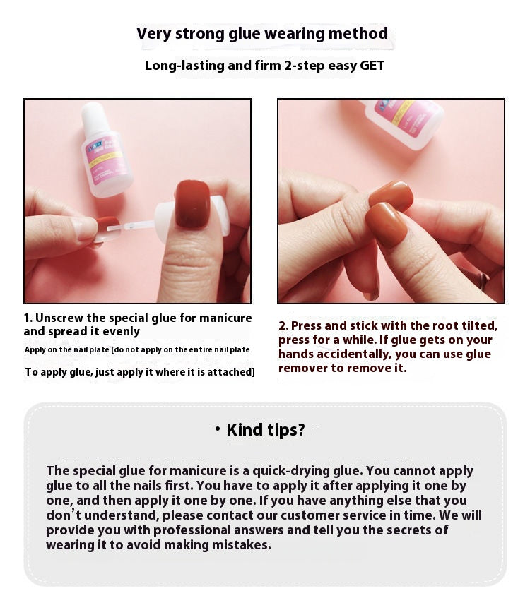 Blush Pleated French – handgemachte Fake Nails – Bild 7 | LuxeStyle