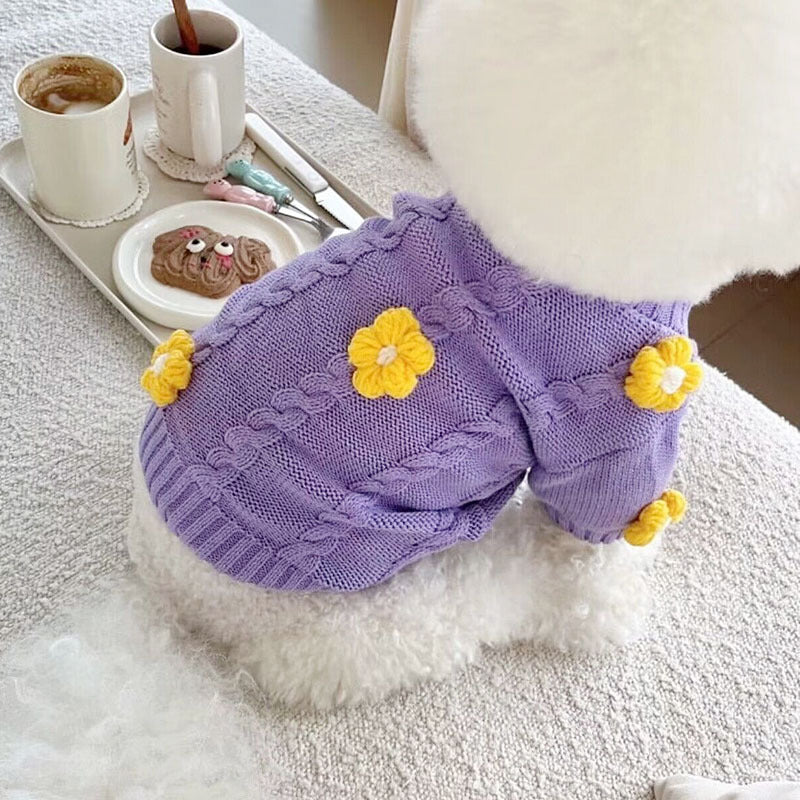 Hundekleidung mit Blumenmuster – Bild 2 | LuxeStyle