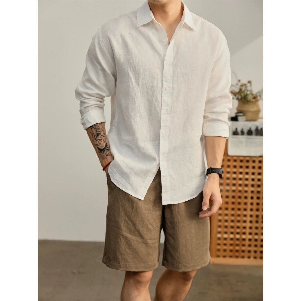 Herren Hemd Langarm "Nouveau Riche" Stil