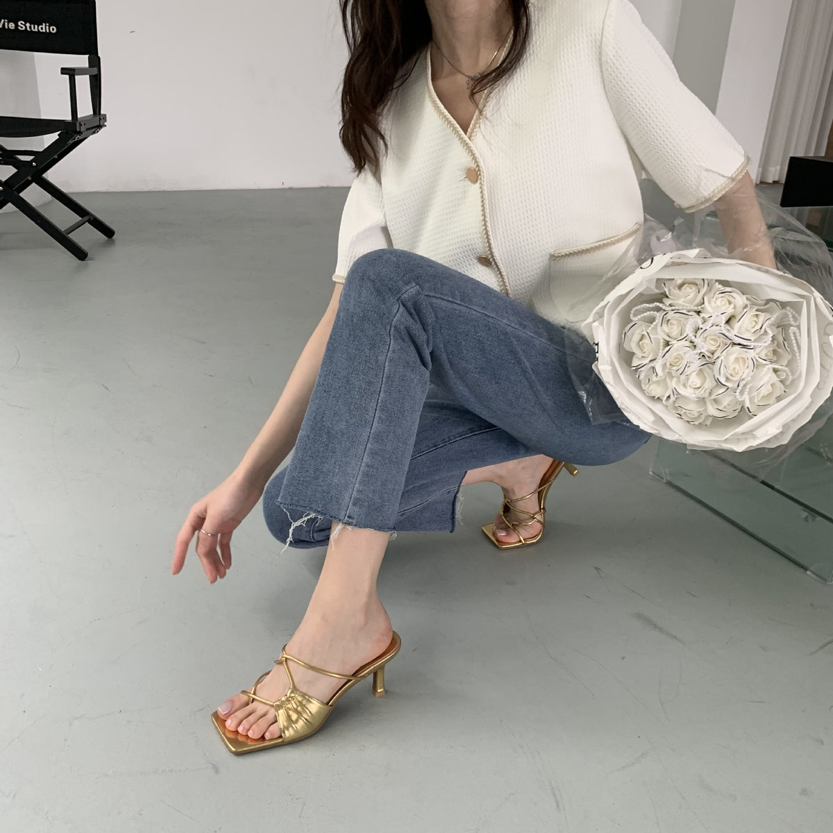 Flip-Toe Stiletto Sandalen – Bild 5 | LuxeStyle