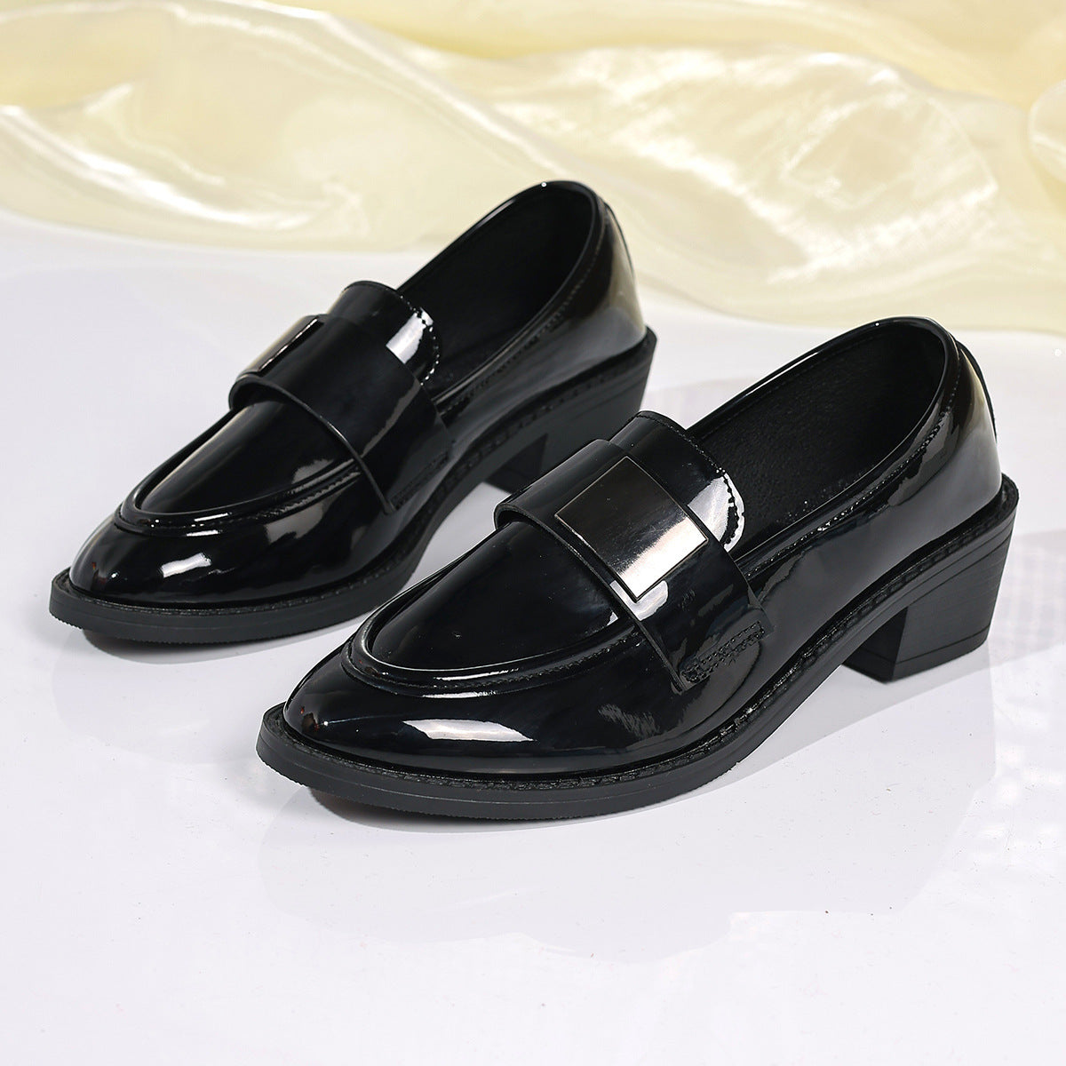 Britische Plateau-Leder-Schuhe