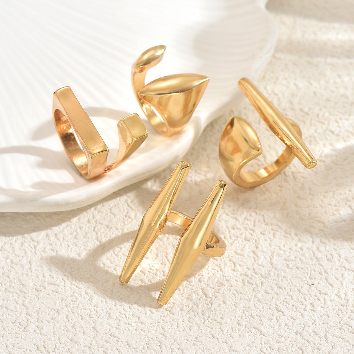 Minimalistisches Ring-Set, verstellbar