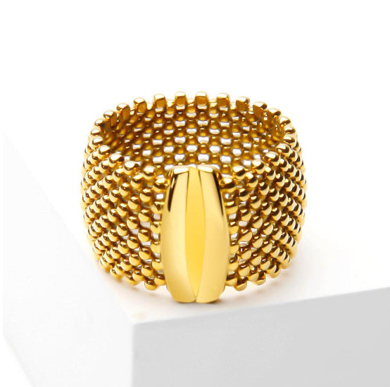 Ring mit Netzstruktur – Bild 4 | LuxeStyle