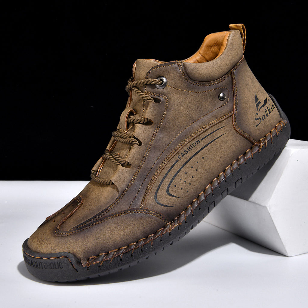 Herren-Stiefel mit Handstich-Sohle