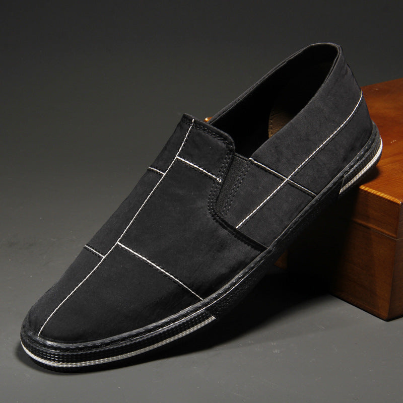 Herren Slip-on Canvas Schuhe – Bild 9 | LuxeStyle