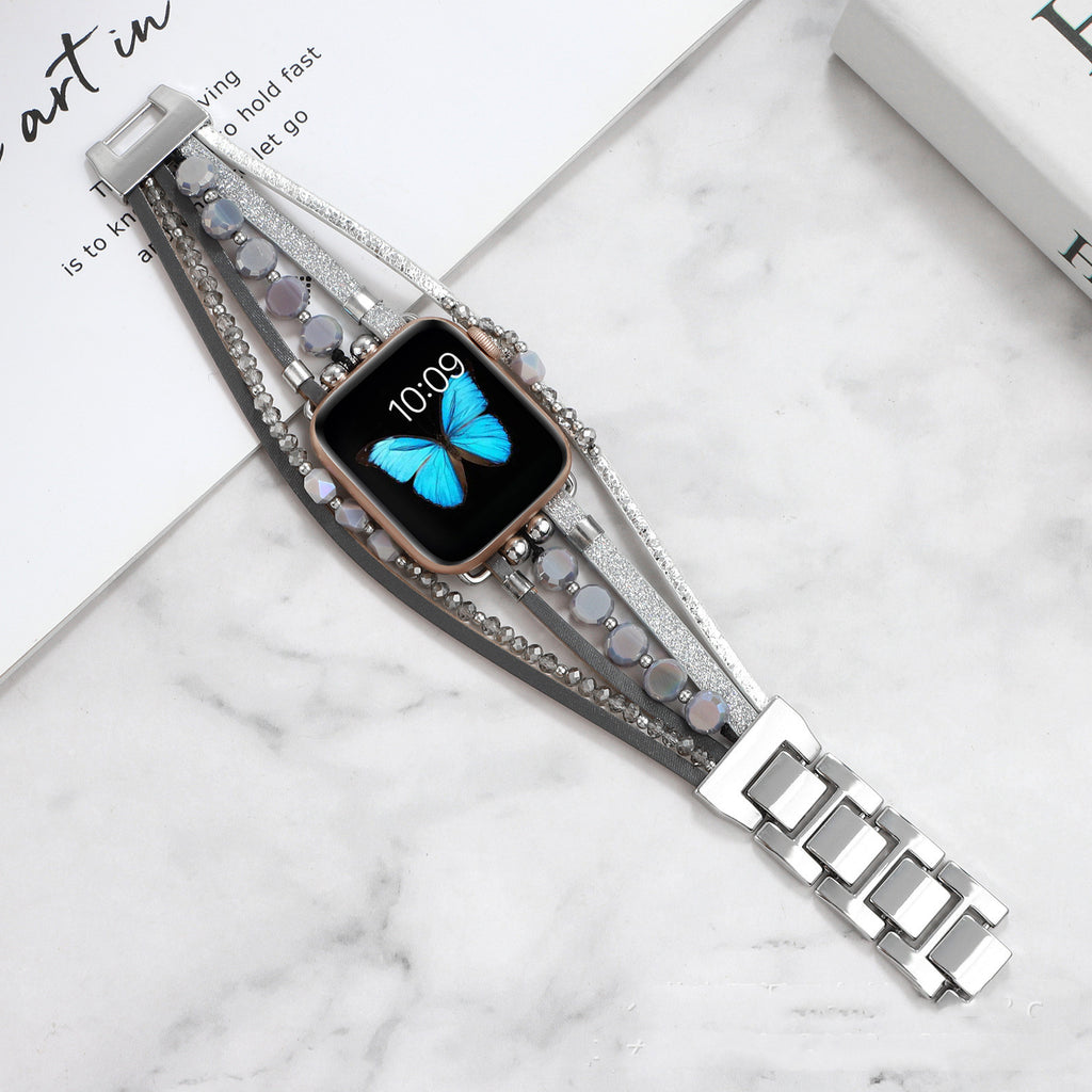 Life Tree Lederarmband für Apple Watch