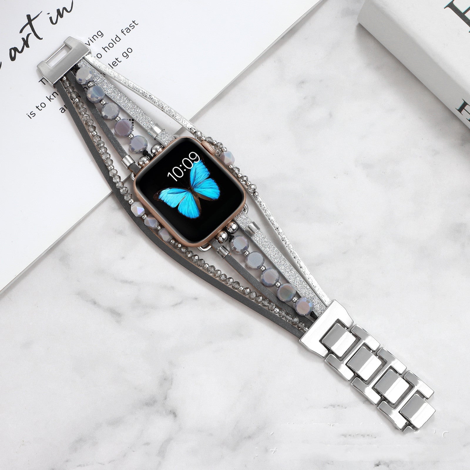 Life Tree Lederarmband für Apple Watch