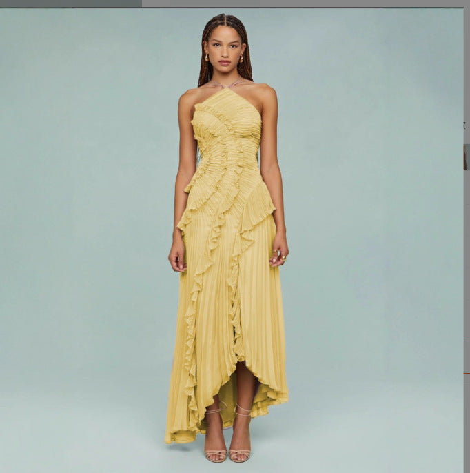 Elegantes Neckholder Chiffon-Kleid