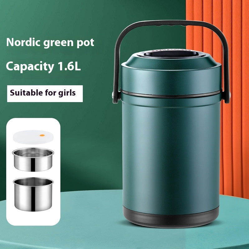 Thermos-Lunchbox aus Edelstahl, mehrlagig