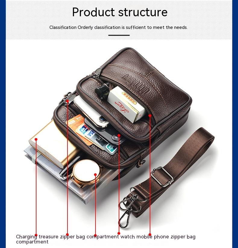 Gürteltasche aus Leder für Herren – Bild 5 | LuxeStyle