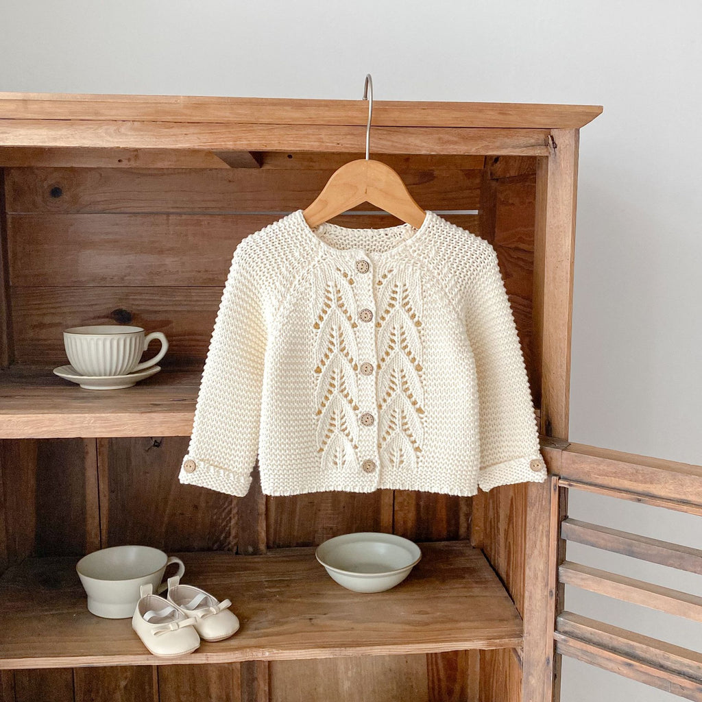 Baumwoll-Strickjacke für Babys – Bild 2 | LuxeStyle