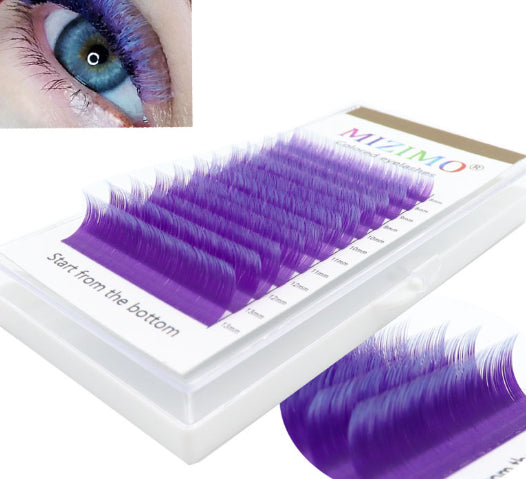 Farbige Wimpern Two-Tone Gradient 007 Purple