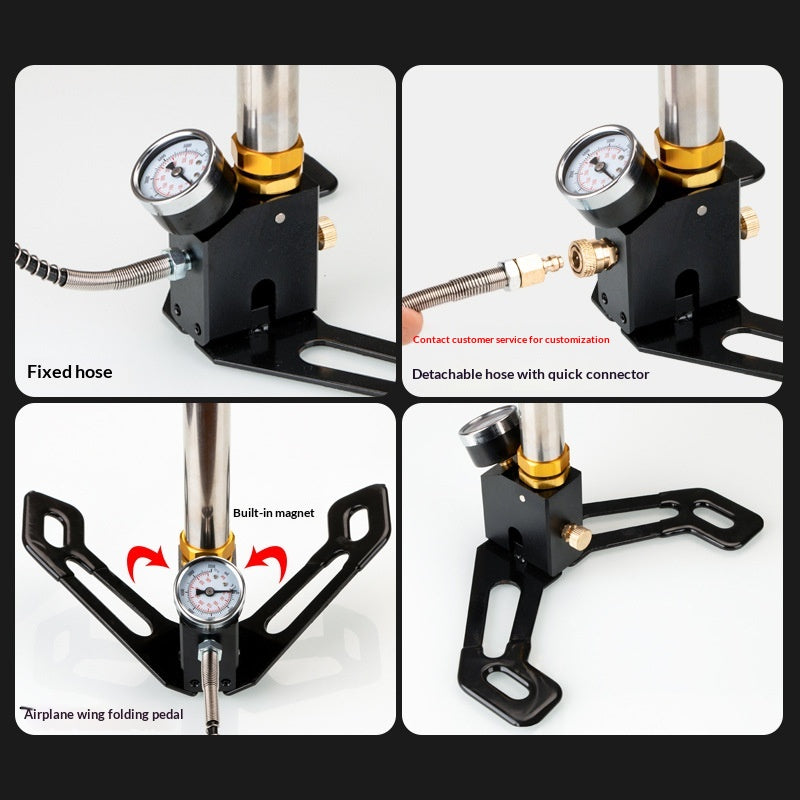 Luftpumpe Edelstahl 3-stufig